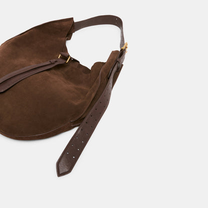 Oakley Chocolate Suede Tote | Dolce Vita