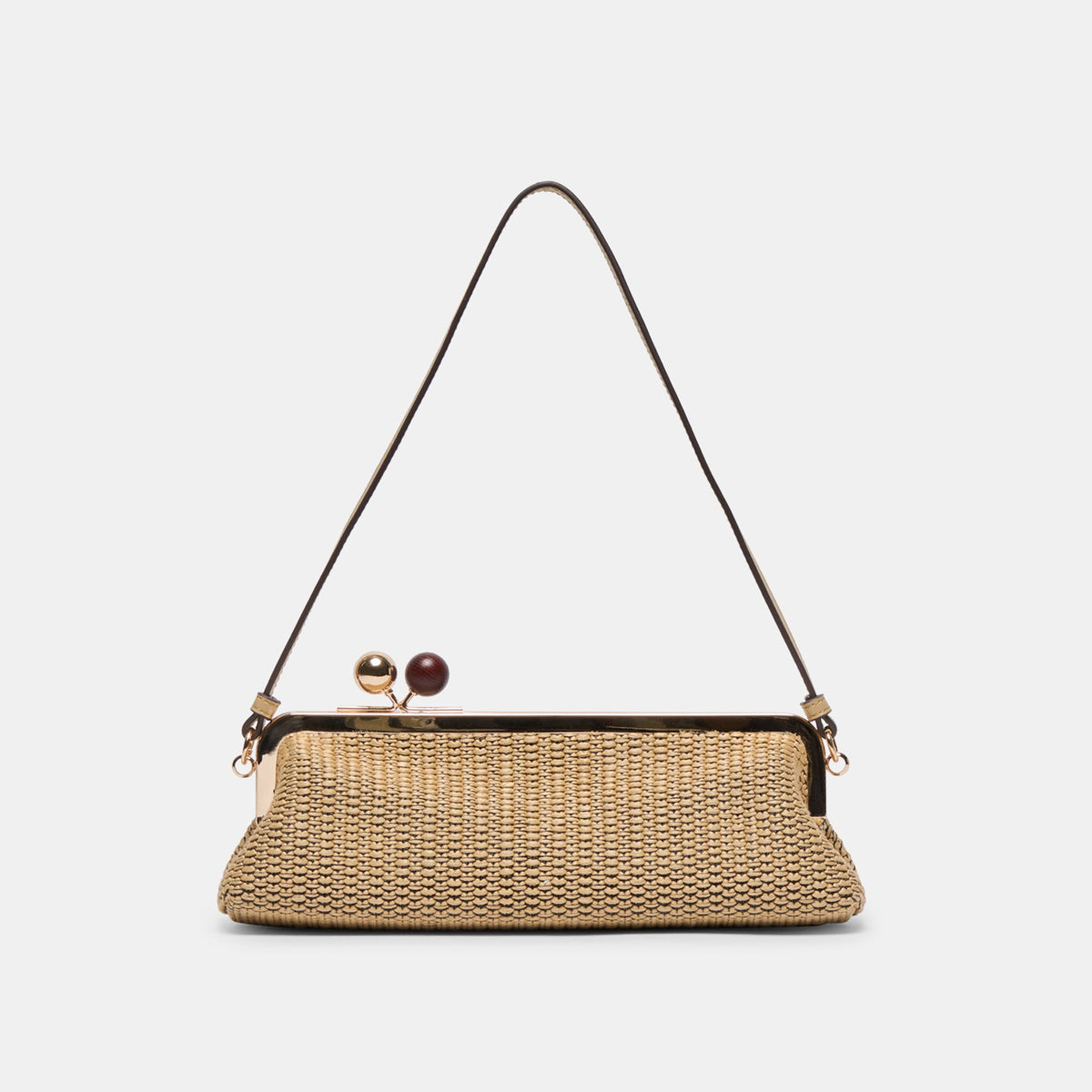 Ambriaa Natural Raffia Shoulder Bag | Dolce Vita