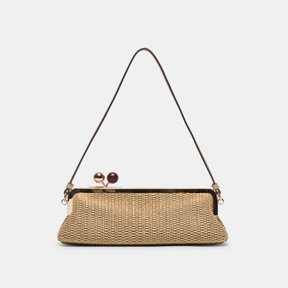 Ambriaa Natural Raffia Shoulder Bag | Dolce Vita
