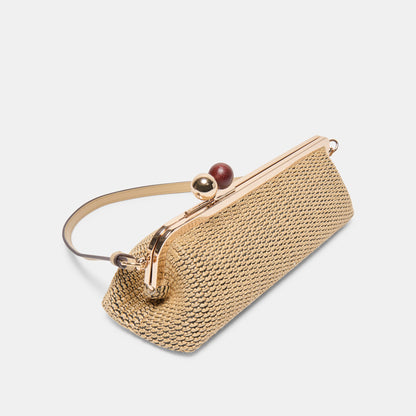 Ambriaa Natural Raffia Shoulder Bag | Dolce Vita