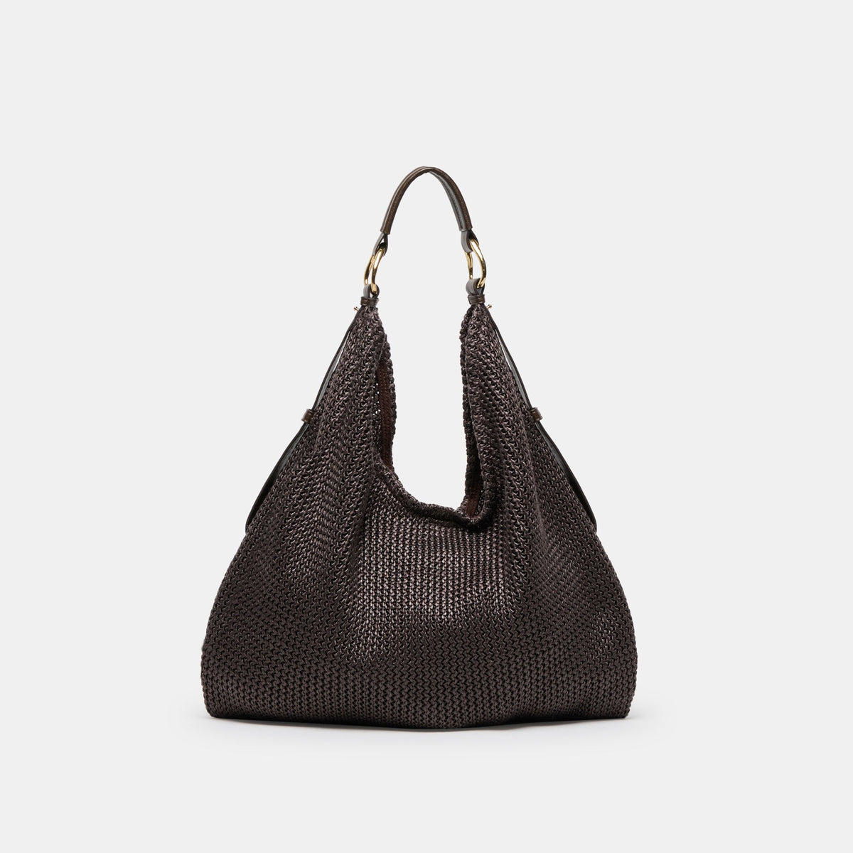 Miriel Chocolate Raffia Tote | Dolce Vita