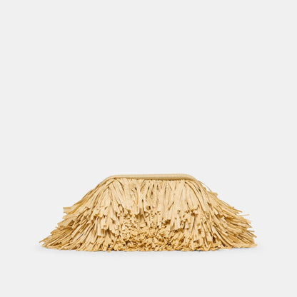 Serina Natural Raffia Clutch | Dolce Vita