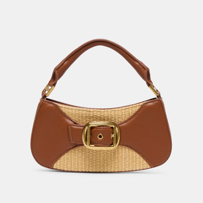 Nuala Raffia Saddle Stella Handbag | Dolce Vita
