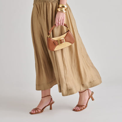Nuala Raffia Saddle Stella Handbag | Dolce Vita
