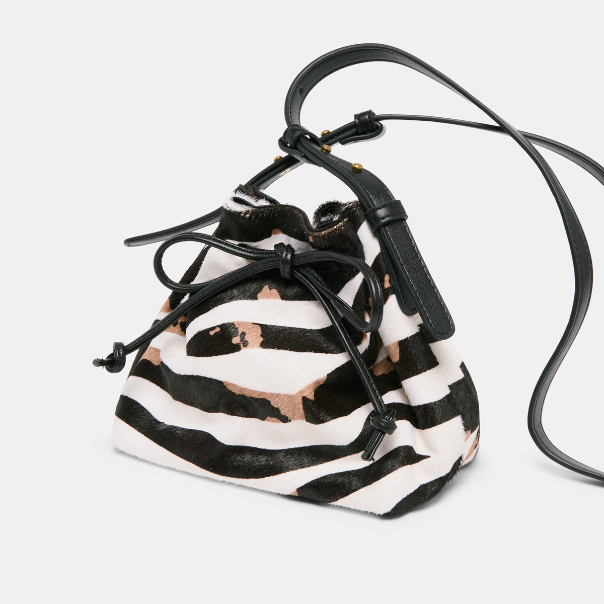 Randi Zebra Calf Hair Crossbody | Dolce Vita