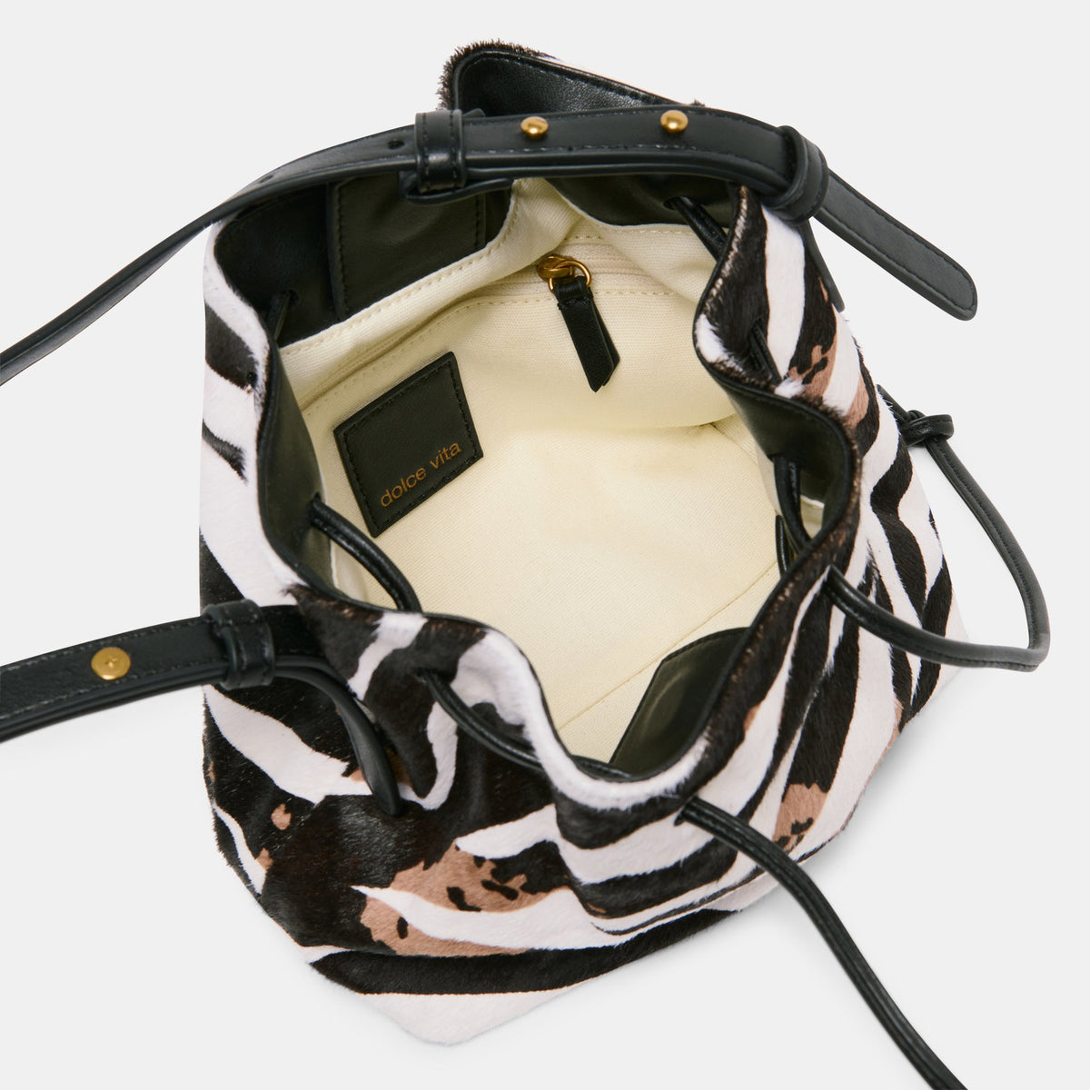 Randi Zebra Calf Hair Crossbody | Dolce Vita