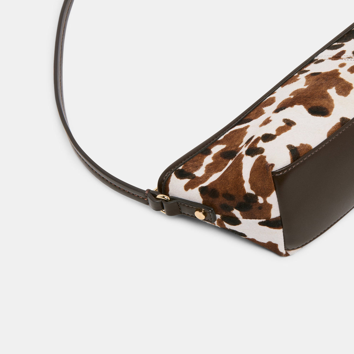Savaii Cocoa Calf Hair Shoulder Bag | Dolce Vita