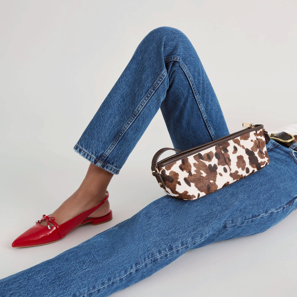 Savaii Cocoa Calf Hair Shoulder Bag | Dolce Vita