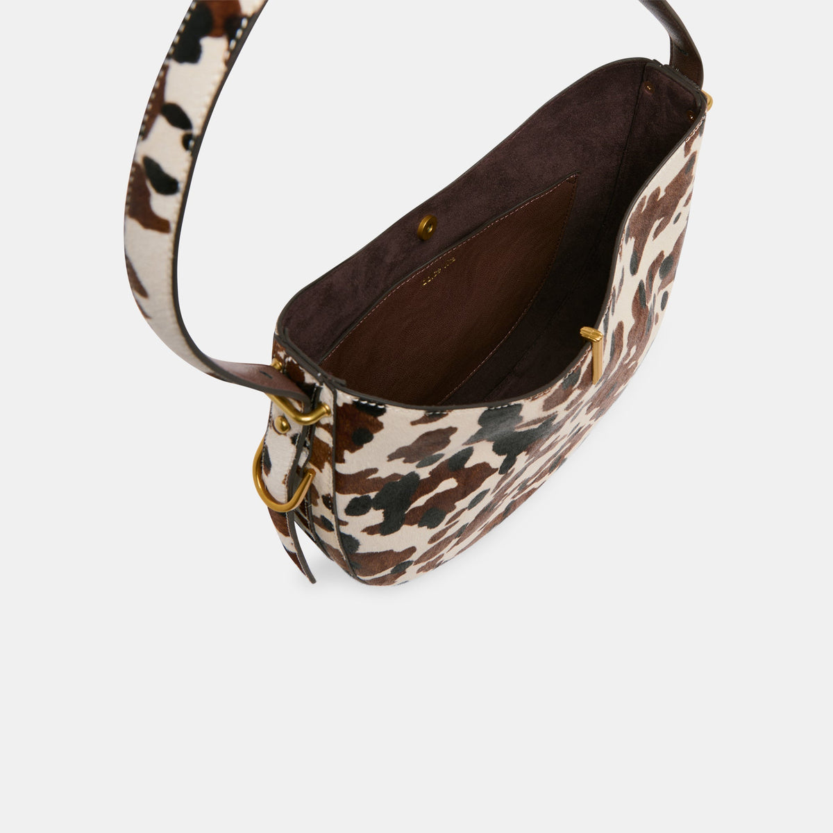 Bree Cocoa Calf Hair Shoulder Bag | Dolce Vita