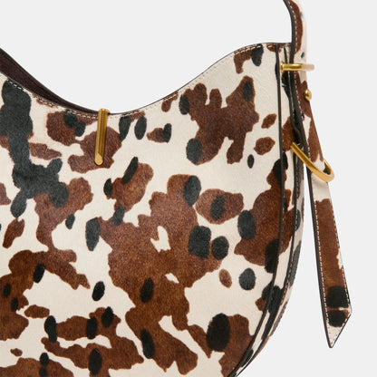 Bree Cocoa Calf Hair Shoulder Bag | Dolce Vita