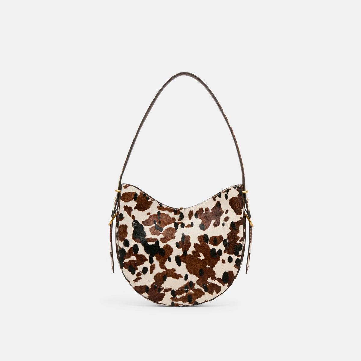 Bree Cocoa Calf Hair Shoulder Bag | Dolce Vita