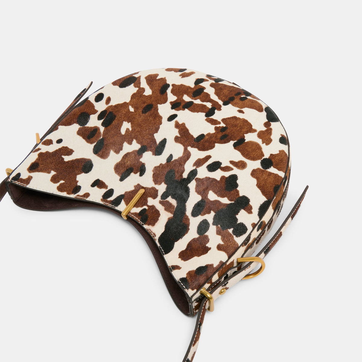 Bree Cocoa Calf Hair Shoulder Bag | Dolce Vita