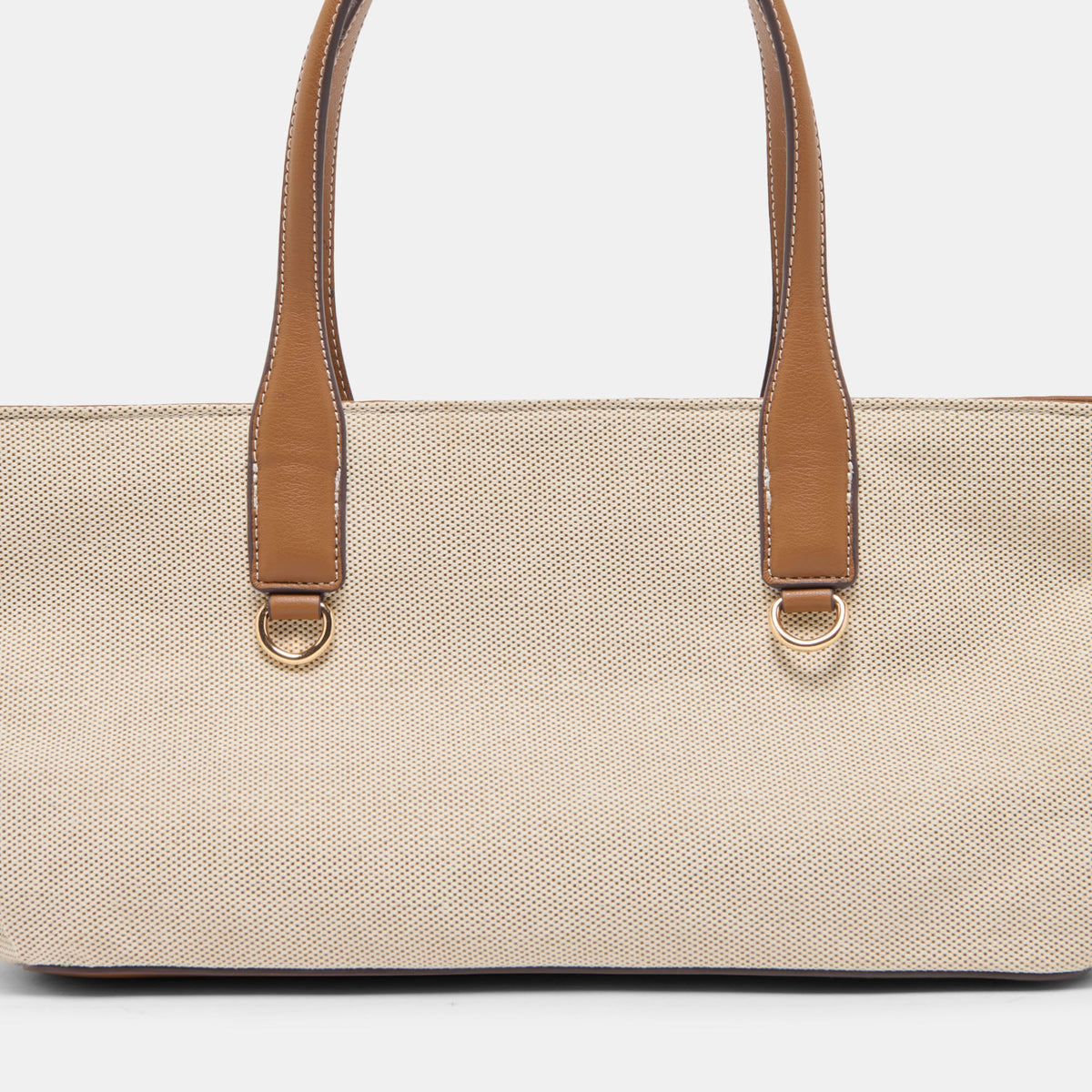 CLARINA Natural Canvas Shoulder Bag | Dolce Vita