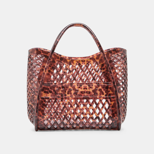 TOAST Tortoise Stella Jelly Top-Handle Handbag | Dolce Vita