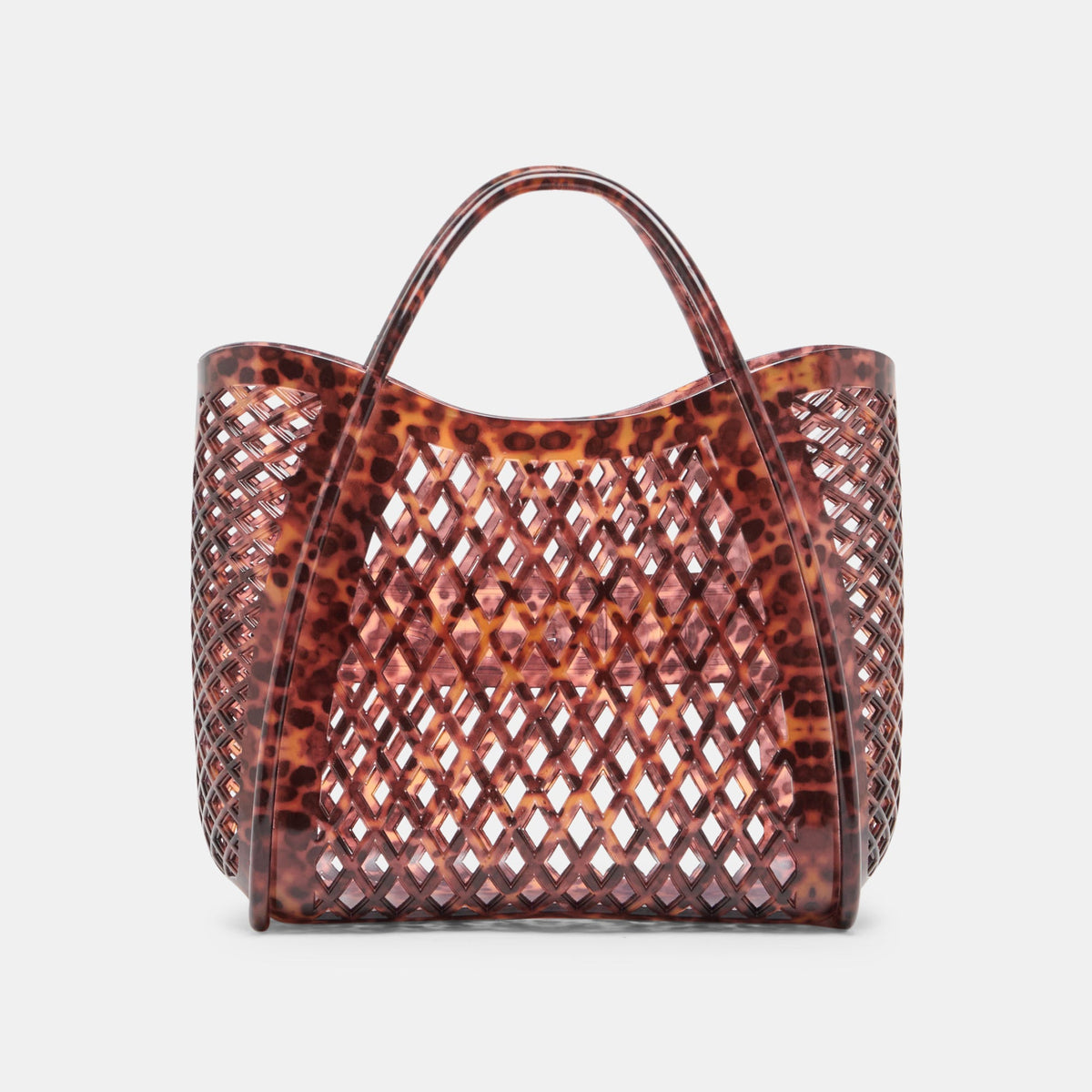 TOAST Tortoise Stella Jelly Top-Handle Handbag | Dolce Vita