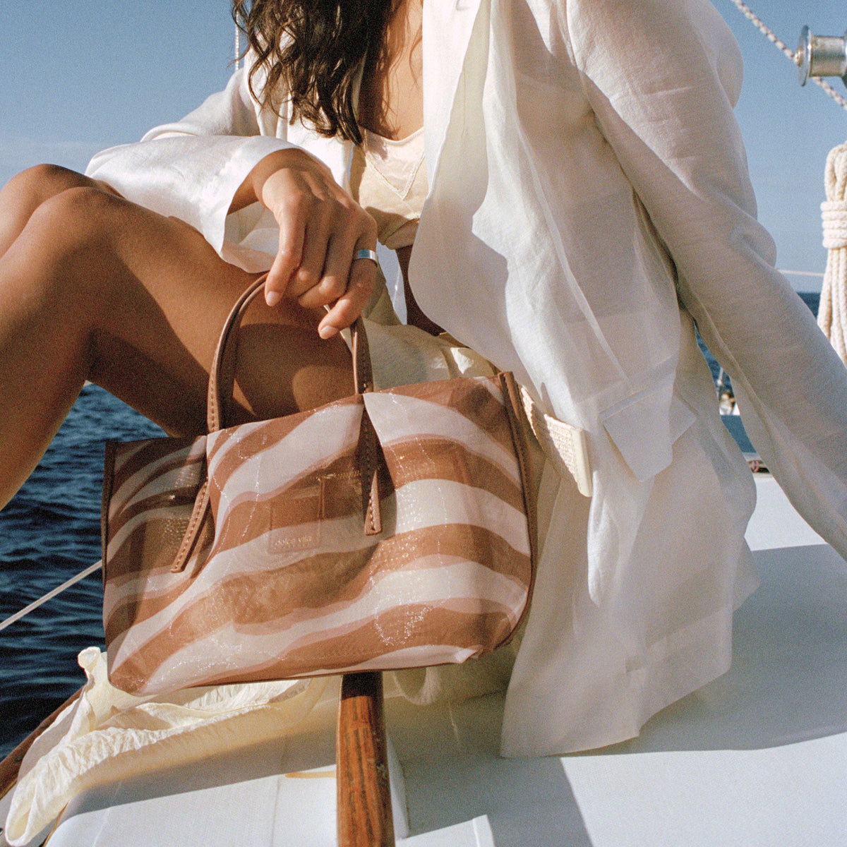 Selene Zebra Mesh Handbag | Dolce Vita