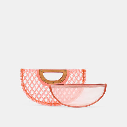 Solandra Coral Jelly Clutch | Dolce Vita