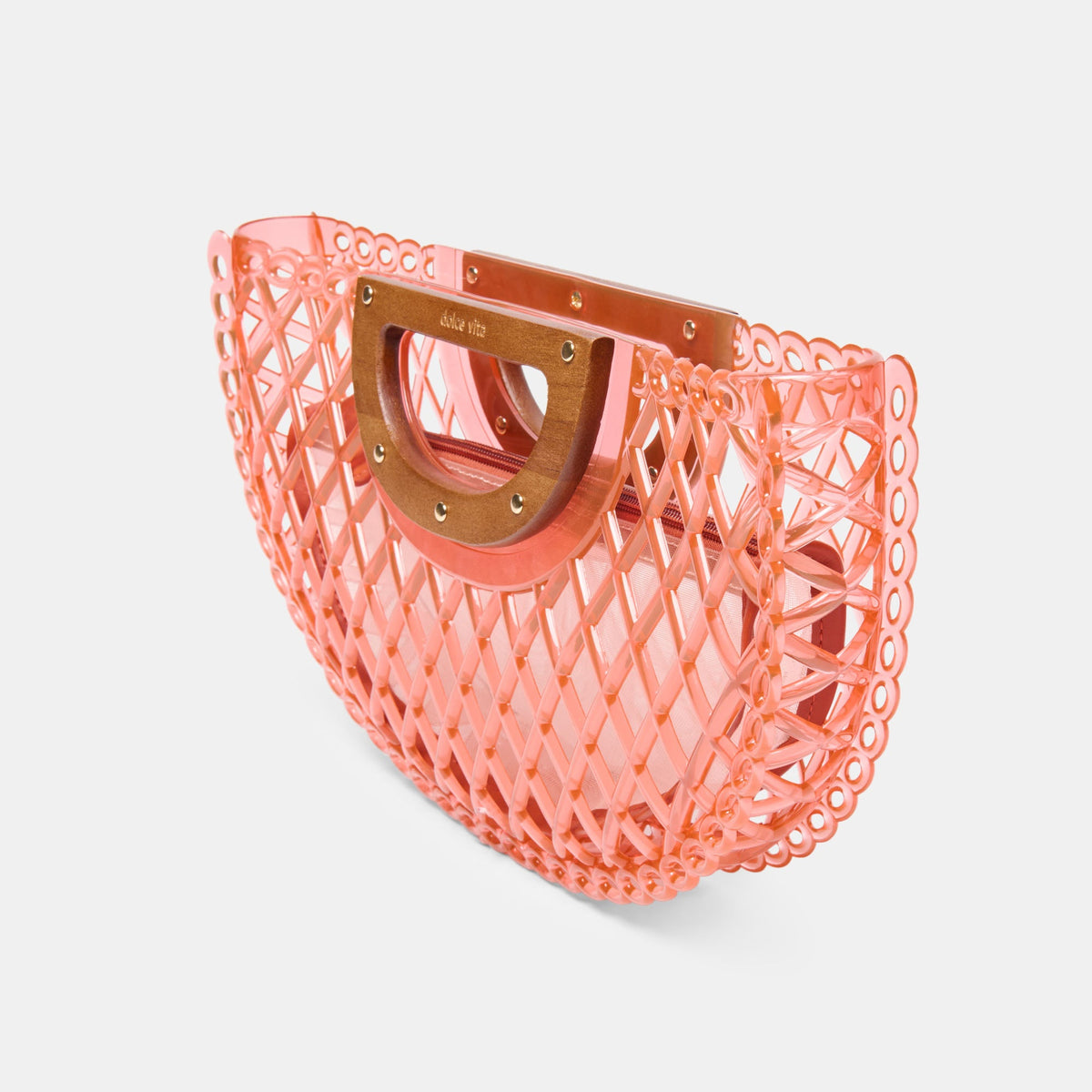 Solandra Coral Jelly Clutch | Dolce Vita