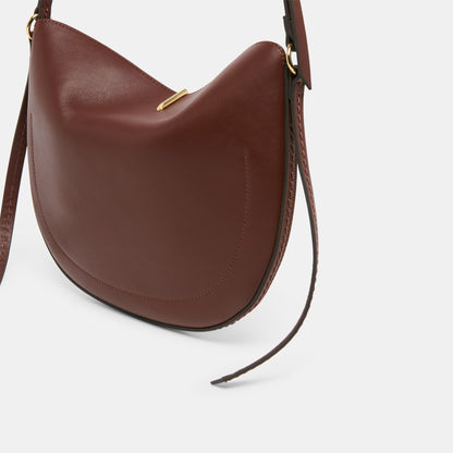 Burano Brown Leather Crossbody | Dolce Vita