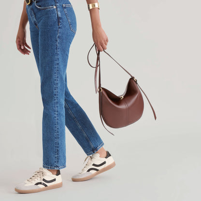 Burano Brown Leather Crossbody | Dolce Vita