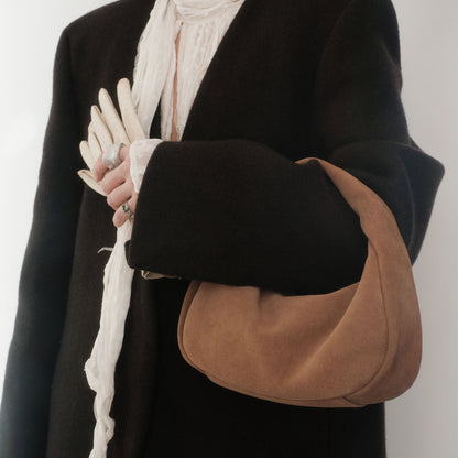 Frankie Brown Suede Handbag | Dolce Vita