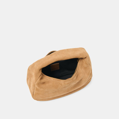 Frankie Brown Suede Handbag | Dolce Vita