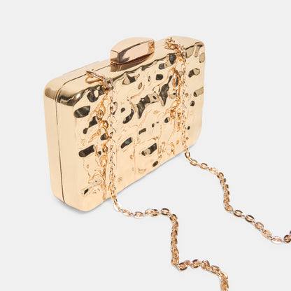 Delia Gold Metal Clutch | Dolce Vita