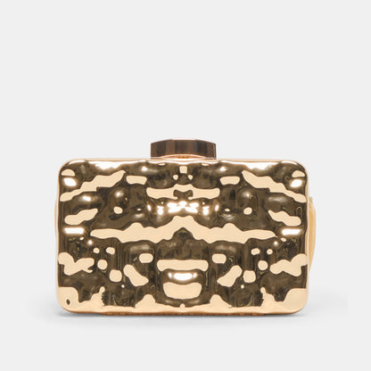 Delia Gold Metal Clutch | Dolce Vita
