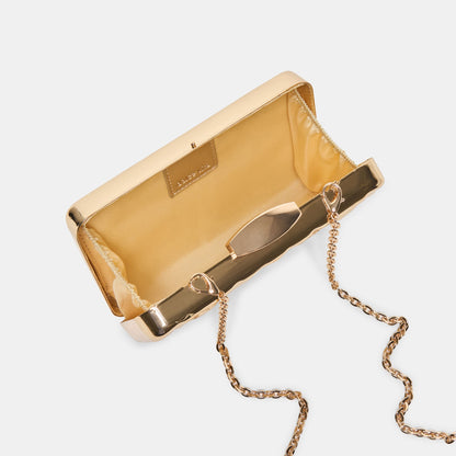 Delia Gold Metal Clutch | Dolce Vita