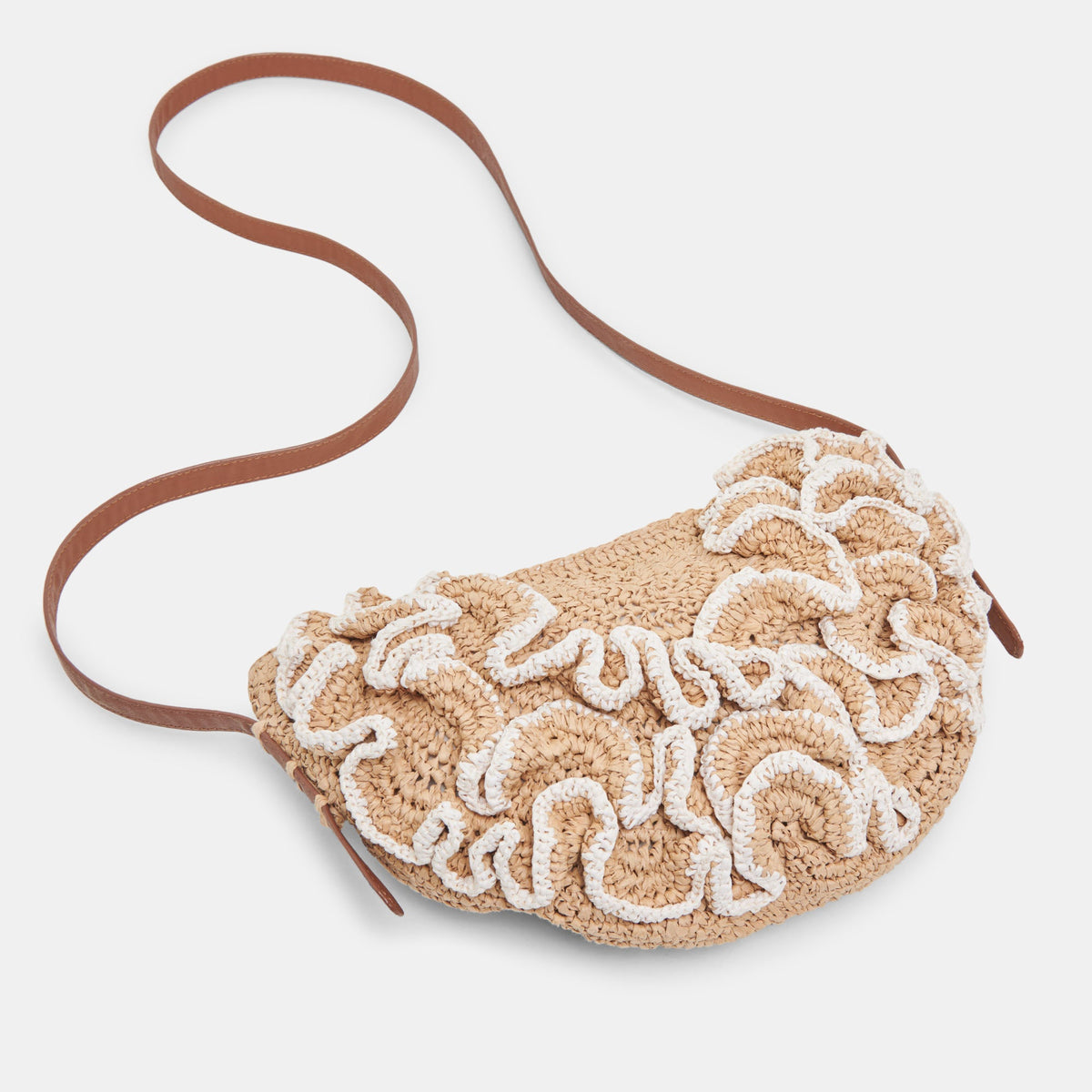 Atrani Natural Raffia Crossbody | Dolce Vita