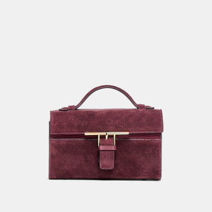 Zannone Burgundy Suede Crossbody | Dolce Vita