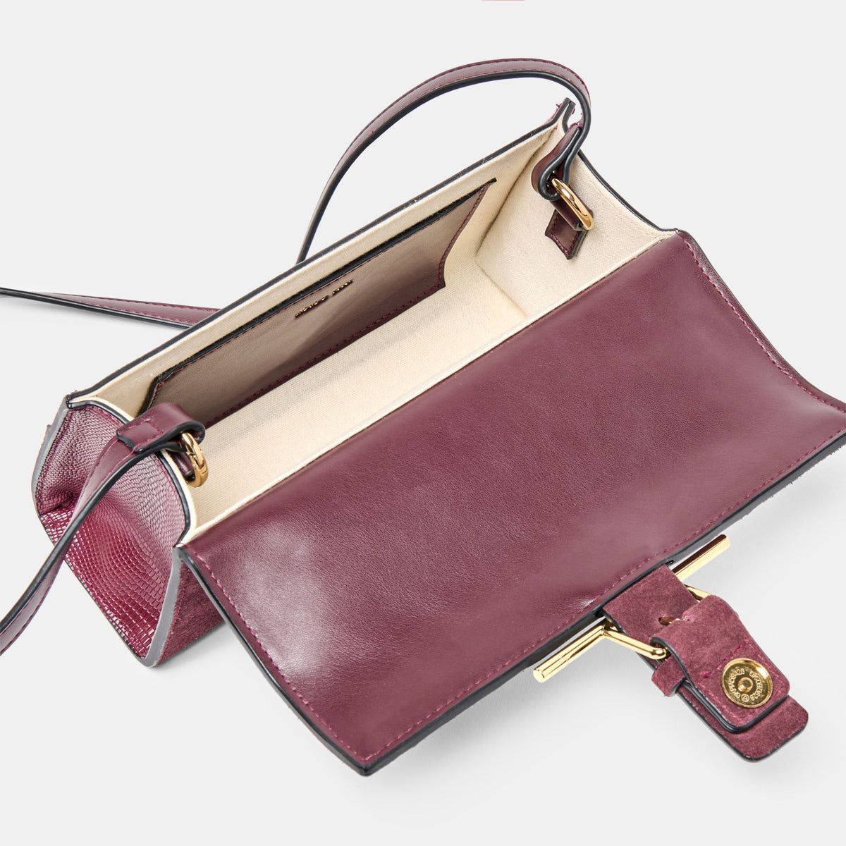 Zannone Burgundy Suede Crossbody | Dolce Vita