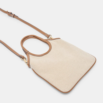 SYLVENE Natural Canvas Removable Crossbody Handbag | Dolce Vita