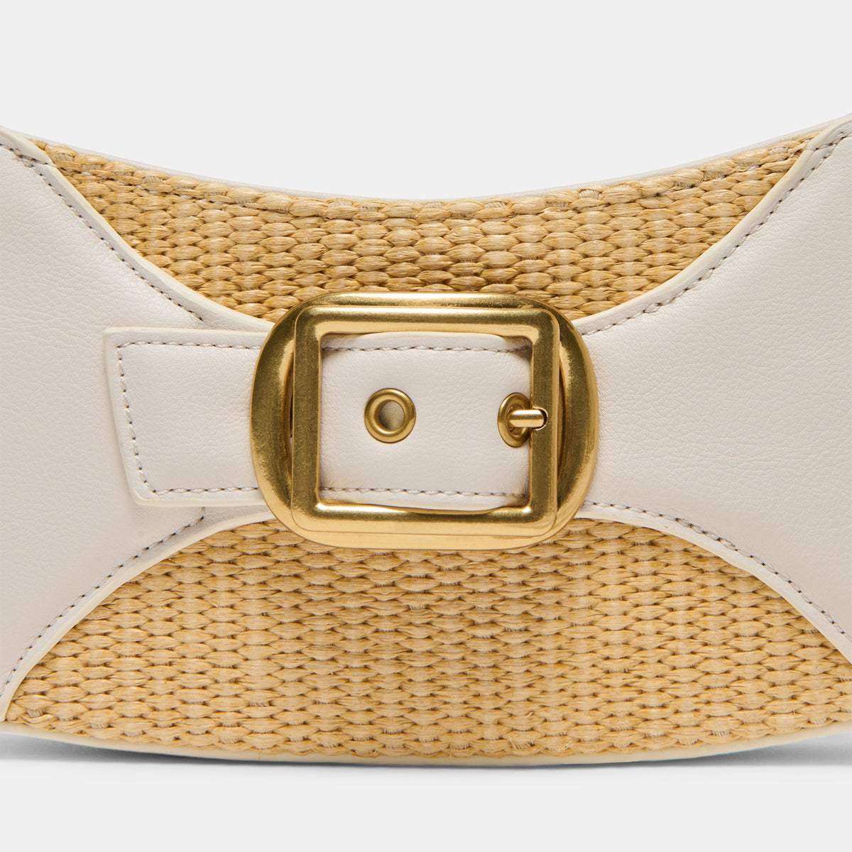Nuala Raffia White Stella Handbag | Dolce Vita