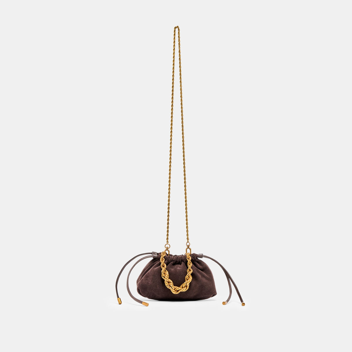 Cleo Espresso Suede Crossbody | Dolce Vita