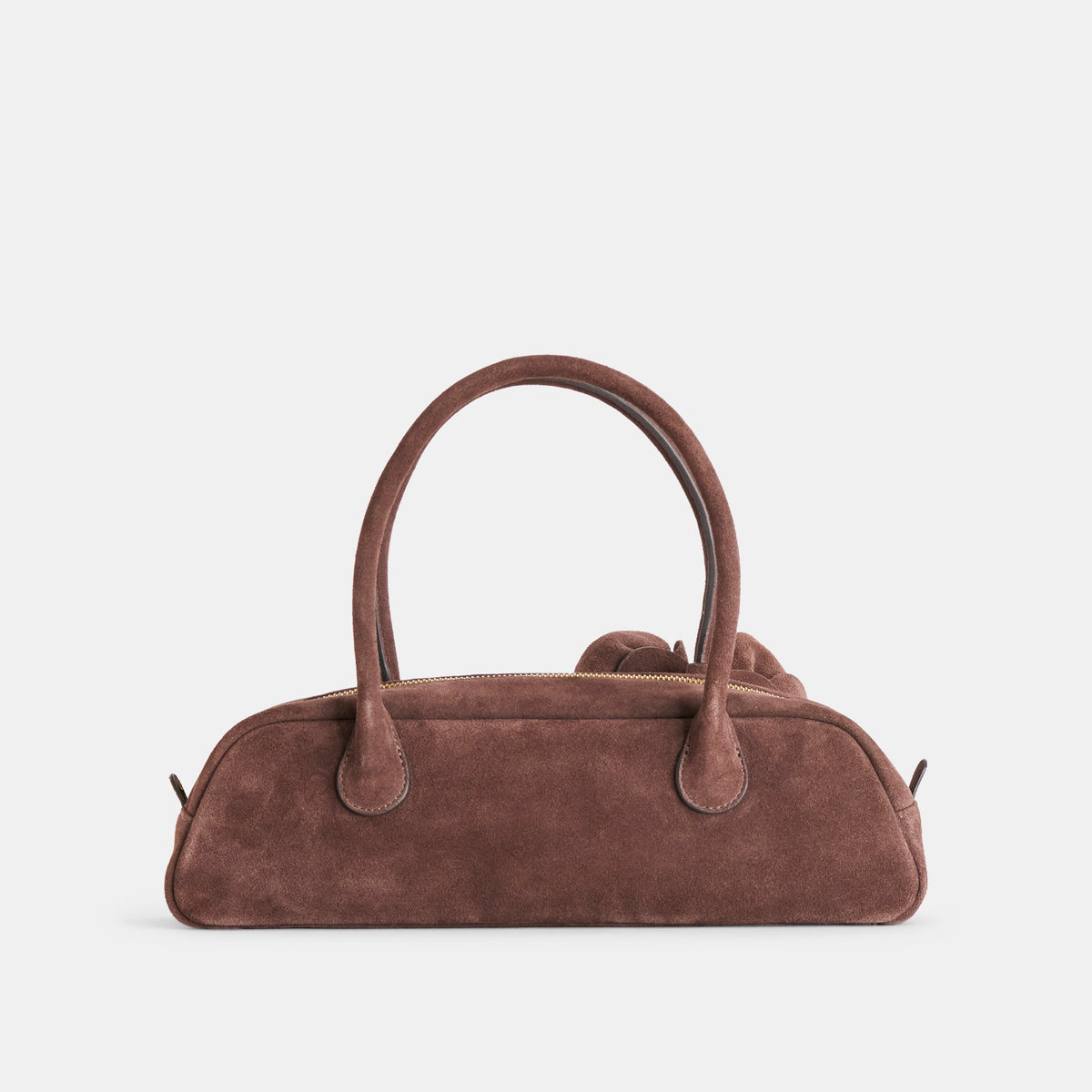 Boracay Chocolate Suede Shoulder Bag | Dolce Vita