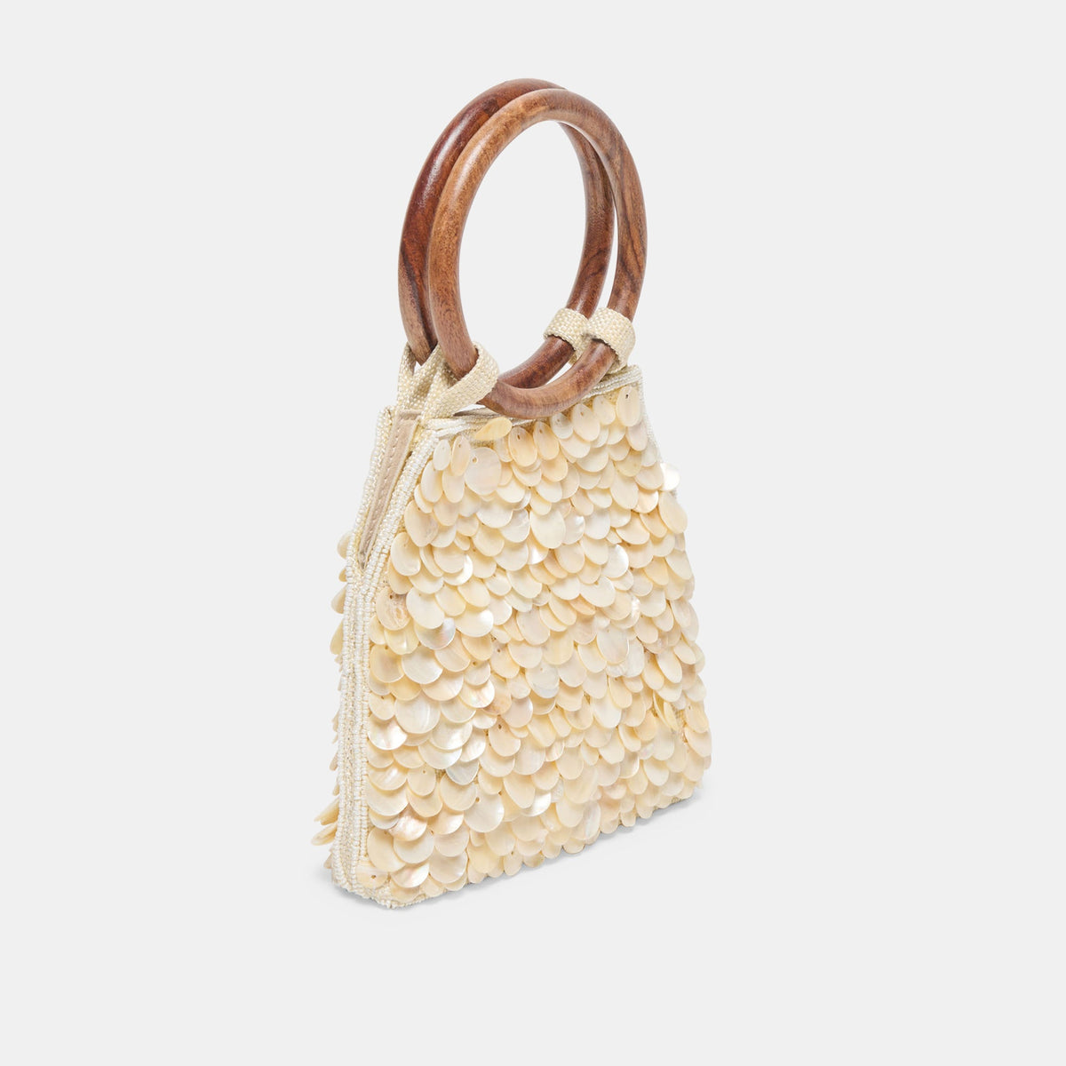 Allegra Natural Sequin Handbag | Dolce Vita
