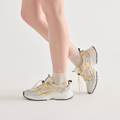 4-Pack Ribbed Oatmeal Multi Anklet Socks | Dolce Vita