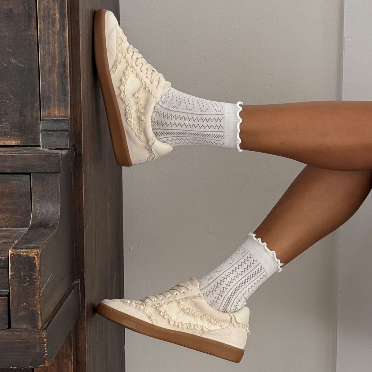 POINTELLE SOCKS WHITE
 – Dolce Vita | Dolce Vita