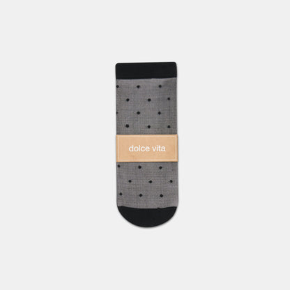 3-Pack Ditsy Dot Black Sheer Anklet Socks | Dolce Vita