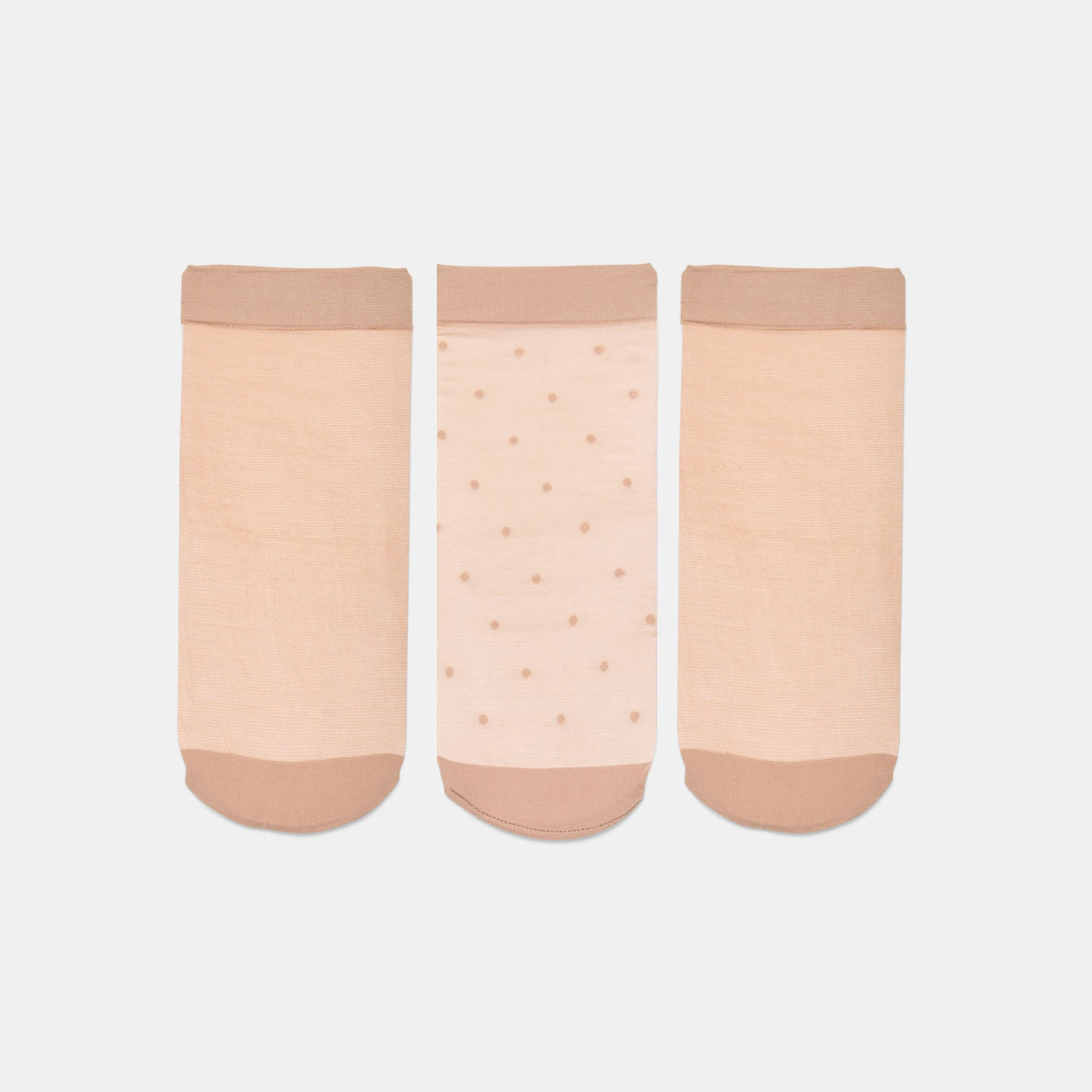 3-Pack Ditsy Dot Blush Sheer Anklet Socks | Dolce Vita