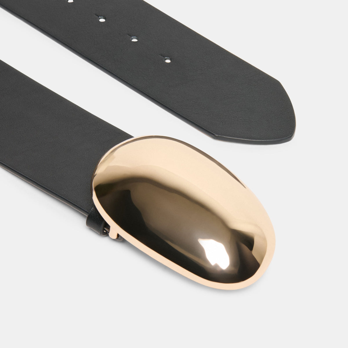 Bubble Black Gold Buckle Belt | Dolce Vita