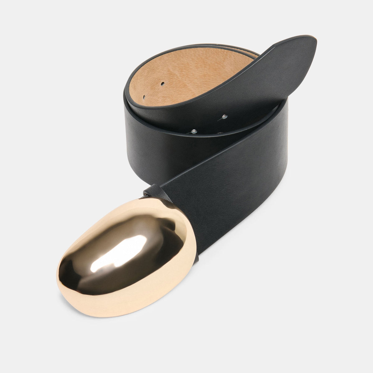 Bubble Black Gold Buckle Belt | Dolce Vita