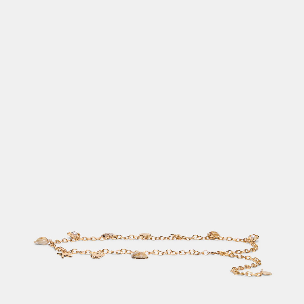 Shell Gold Chain Link Belt | Dolce Vita