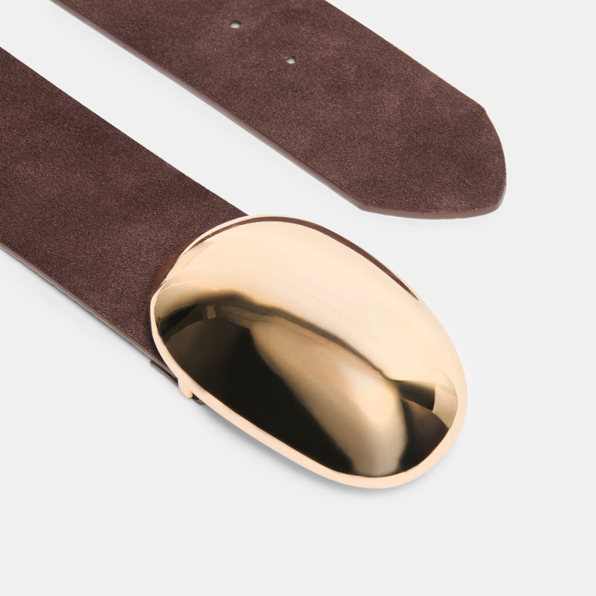 Bubble Mahogany Gold Buckle Belt | Dolce Vita