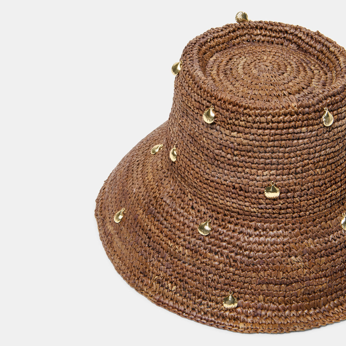STRAW CLOCHE WITH CHARMS BROWN
 – Dolce Vita | Dolce Vita