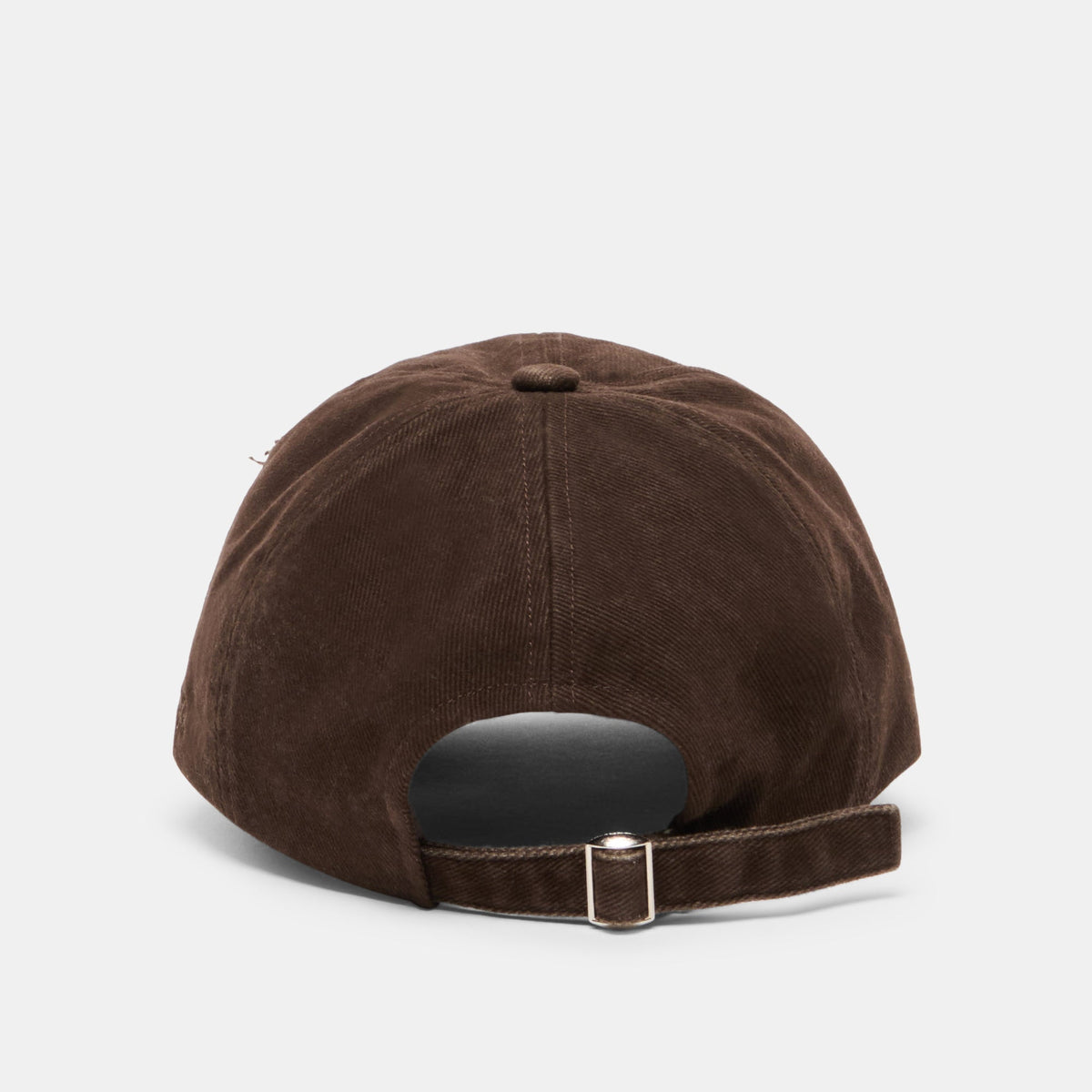 Distressed Dark Brown Baseball Cap with Embroidery | Dolce Vita